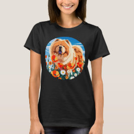 AMONG THE POPPIES Chow T Shirt