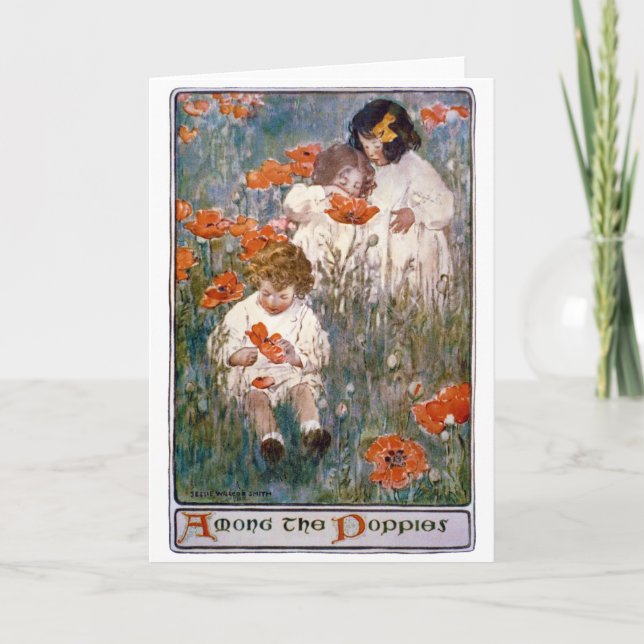 Among the Poppies, Jessie Willcox Smith Kort (Framsida)