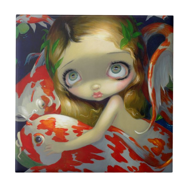 "Amongst Koien" belägga med tegel Kakelplatta (Framsidan)