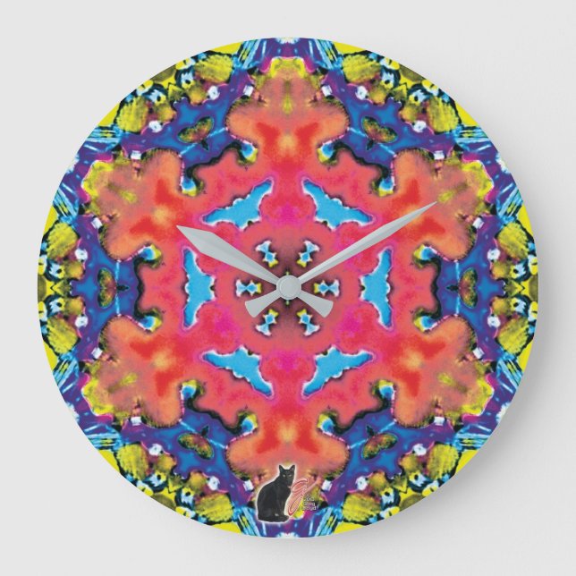Amonium Kaleidoscope Stor Klocka (Framsida)