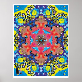 Amonium Kinetic Collage Kalejdoskopaffisch Poster