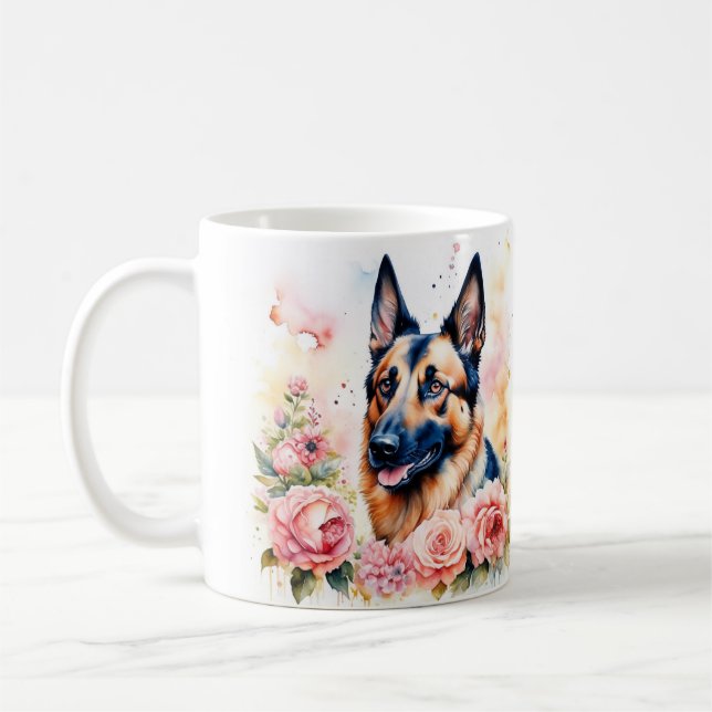 ¡Amor canino y motivación en una taza! Kaffemugg (Vänster)