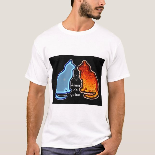 amor como agua y fuego intenso t shirt (Framsida)
