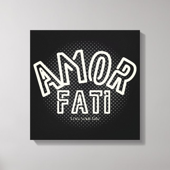 Amor Fati - Älska Din Öde Canvastryck (Framsida)