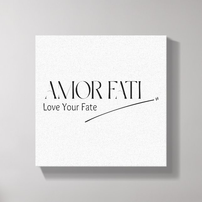 Amor Fati - Älska Din Öde Canvastryck (Framsida)