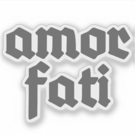 Amor Fati (grey) Klistermärken