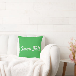 Amor Fati Throw Pillow, Throw Pillow 16" x 16" Kudde