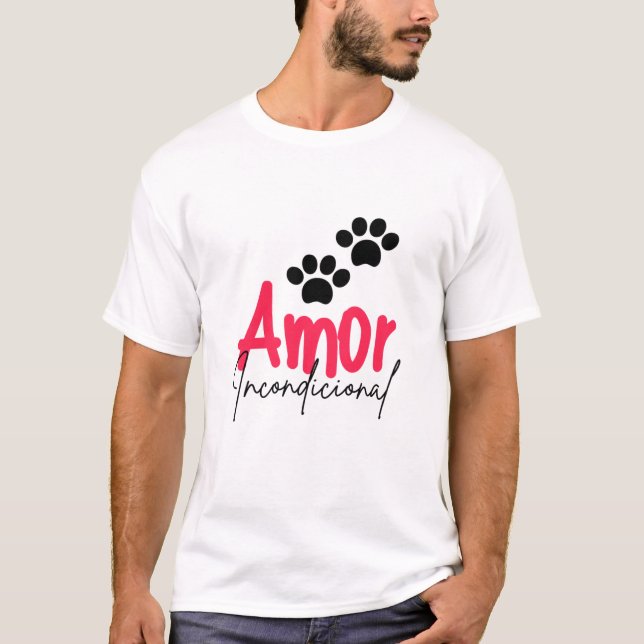 Amor por pet t shirt (Framsida)