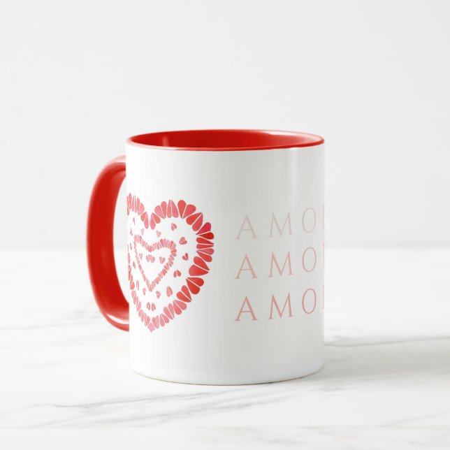 AMOR-SPANISH LOVE Röd Kombimugg Mugg (Framsida vänster)
