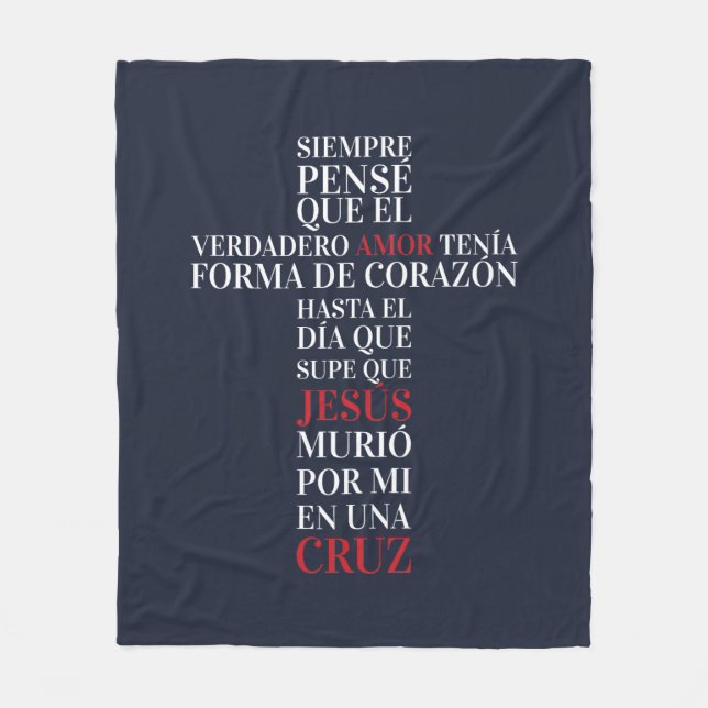 Amor verdadero fleecefilt (Framsidan)