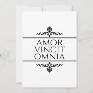 Amor Vincit Omnia - Kärlek Besegrar Allt Julkort