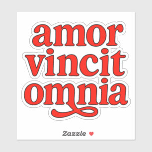 Amor vincit omnia klistermärken