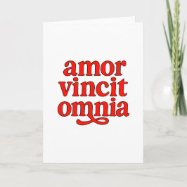 Amor vincit omnia kort