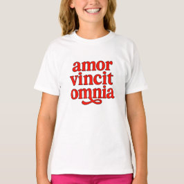 Amor vincit omnia t shirt