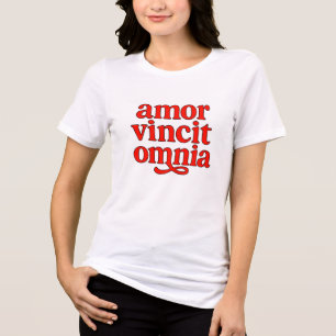 Amor vincit omnia t shirt