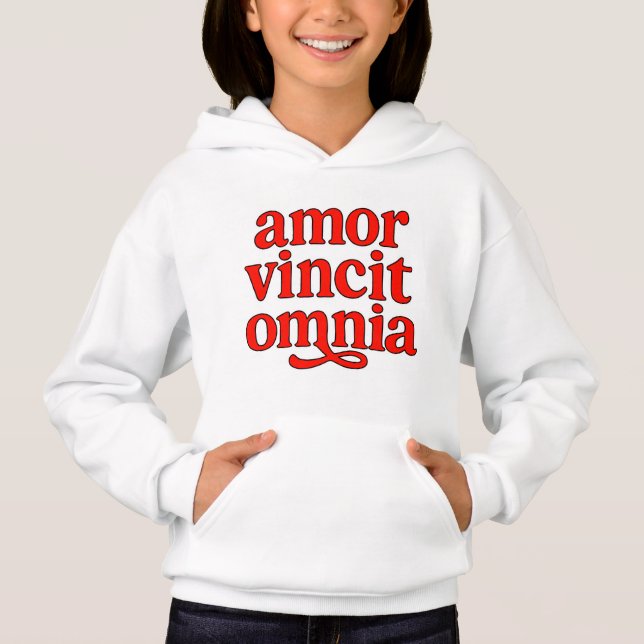 Amor vincit omnia t shirt (Framsida)