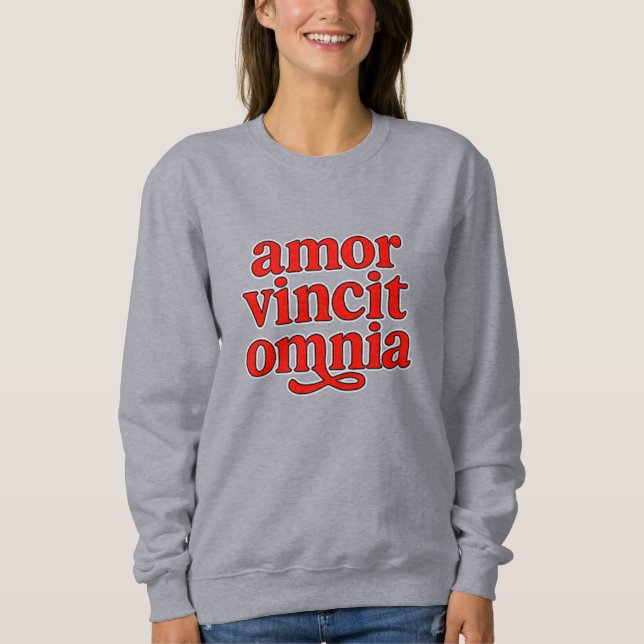 Amor vincit omnia t shirt (Framsida)