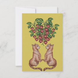 amor y frutillas inbjudningar