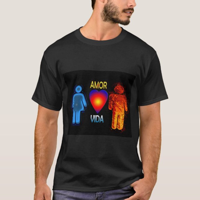 amor y vida t shirt (Framsida)