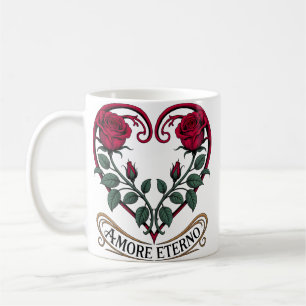 Amore Eterno Romantic Morgon Ro Kaffemugg