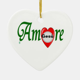 Amore Gesù Julgransprydnad Keramik