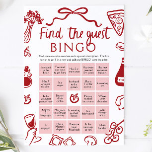 Amore Hitta Gästbingo Bröllopsduschspel Inbjudningar