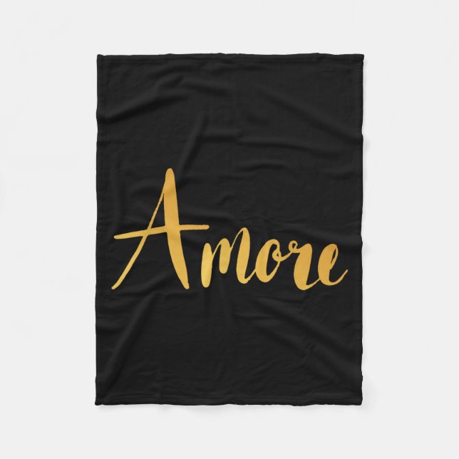 Amore - Italian Love Valentine's Day  Fleecefilt (Framsidan)