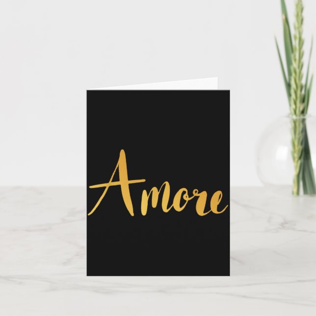 Amore - Italian Love Valentine's Day  Kort (Framsida)