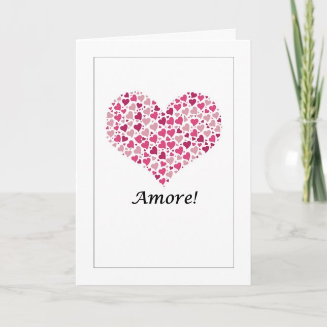 Amore - Italienskt Kärlek-kort Kort (Framsida)