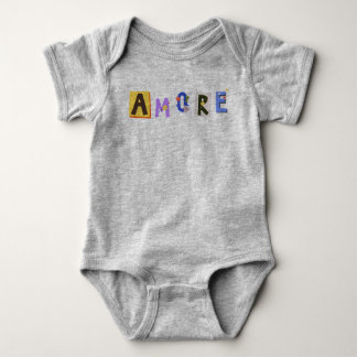 Amore Kärlek hjärtan baby design T Shirt