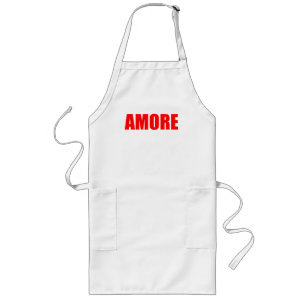 Amore kärlek på italienska långt förkläde