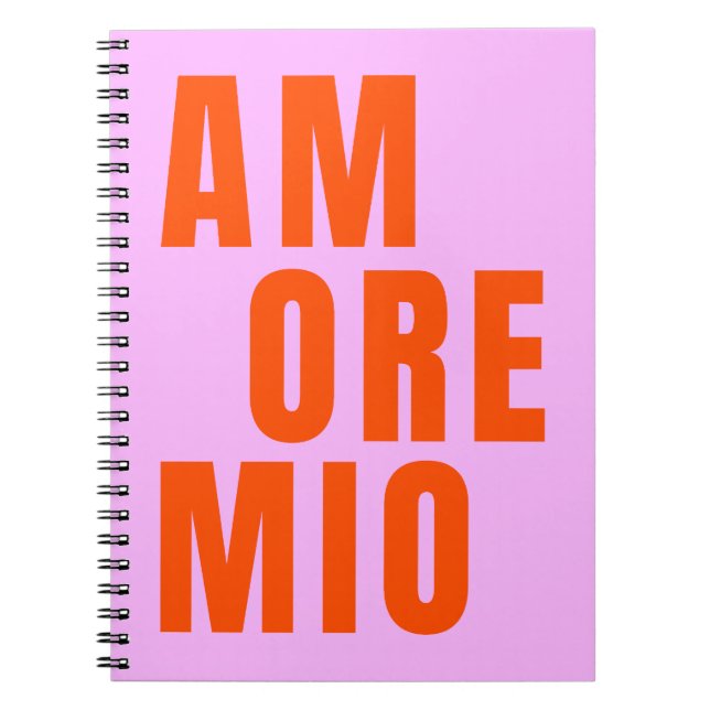 Amore Mio Lekfull Text Anteckningsbok (Framsidan)