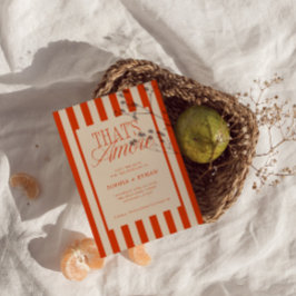 Amore Red Rand Bröllop Spara Datumet