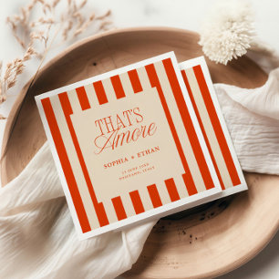 Amore Red Rand Pappersservett