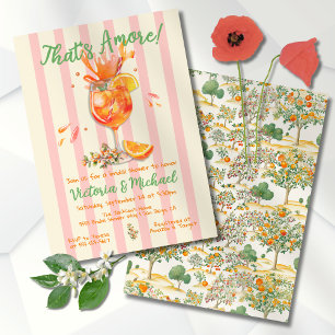 Amore Spritz Orange Möhippa Toile-inbjudan Inbjudningar