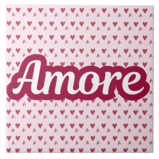 Amore Typography Design – Valentine’s Day Gift Kakelplatta