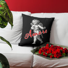 Amore Valentine Day Cupid of Kärlek Dekorativ kudd Kudde