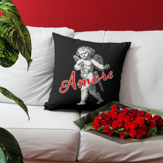 Amore Valentine Day Cupid of Kärlek Dekorativ kudd Kudde