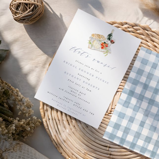 Amore Vin & Cheese Möhippa Picnic Inbjudningar (Skapare uppladdad)