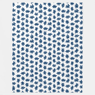 Amorfiska former 120322 - Indigo Blue on White Fleecefilt