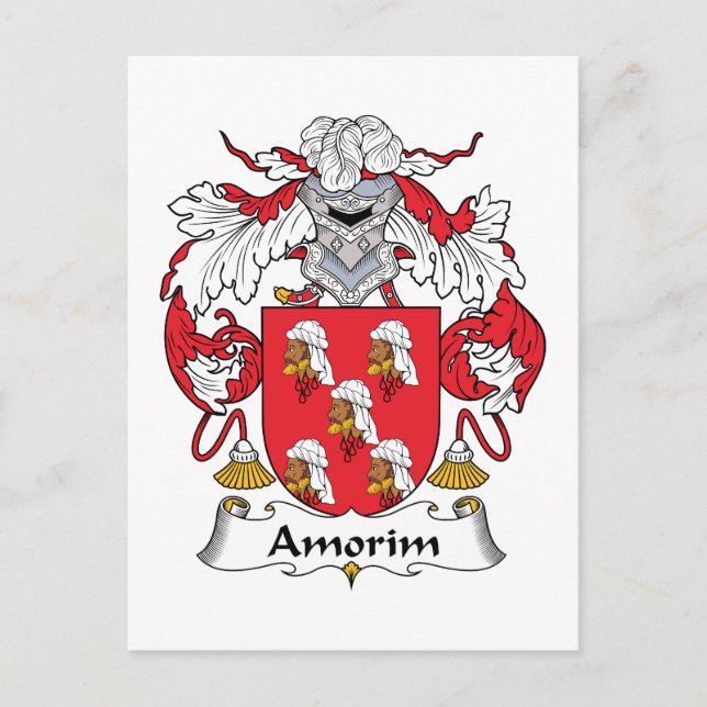 Amorim Family Crest Vykort (Framsida)