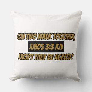 Amos 3:3 KJV Bible Verse Scripture Kudde