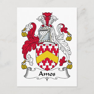 Amos-familjvapensköld Vykort