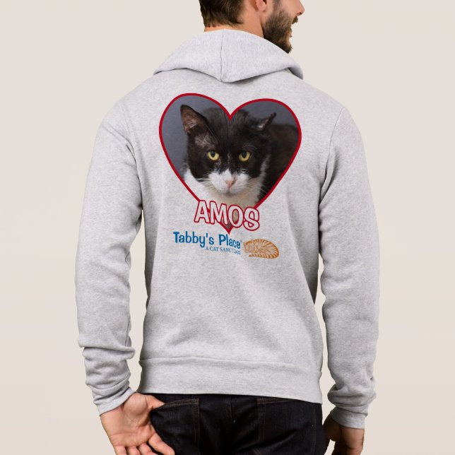 Amos - Full vinandeHoodie Tee Shirt (Baksida)
