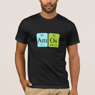 Amos periodiska skjorta bord namn t-shirt