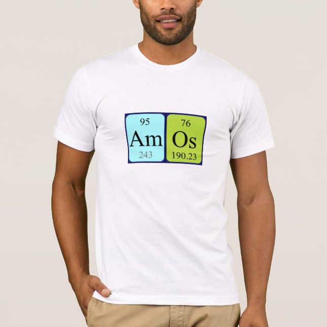 Amos periodiska skjorta bord namn tee shirt (Framsida)