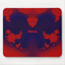 AMOS ~ Red and Blue Mouse Pad