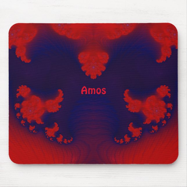 AMOS ~ Red and Blue Mouse Pad Musmatta (Framsidan)