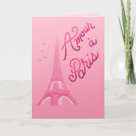 Amour a Paris - Kärlek i Paris Franska Kort
