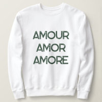 Amour Amor Amore – Kärlek Typography Text Romantis